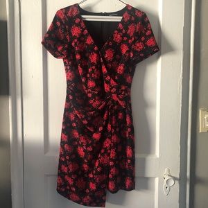 Club Monaco floral wrap dress
